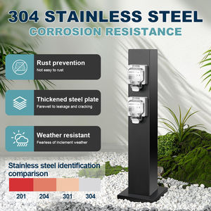 חצר יום גשום מחנאות תחנת כוח שקע כפול עם הגנת דליפה ו ip66 מעטפת עמיד למים - Product Image 4