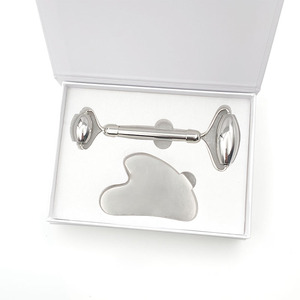 Rodillo Facial de Acero Inoxidable, Rodillo Facial y Juego de Masaje Gua Sha para el Cuidado de la Piel, Herramienta de Masaje con Rodillo para Uso Comercial - Product Image 3