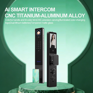 Serrure Intelligente pour Porte en Aluminium avec <span class=keywords><strong>Reconnaissance</strong></span> d'Empreintes Digitales, de Cartes, de Mot de Passe, de Veines Palmaires, de Visage 3D, Alexa, Application Tuya, Alliage d'Aluminium - Product Image 2