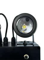 Projecteur d'urgence LED étanche IP65 2*3W à double faisceau, batterie Li-ion, autonomie 3 heures, fixation murale/plafond