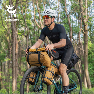 Qunature <span class=keywords><strong>Bikepacking</strong></span> Sac de cadre de vélo Sac de <span class=keywords><strong>VTT</strong></span> de route Touring Riding Front Hanging Bag - Product Image 6