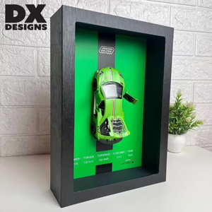 DX DESIGNS 3D Framed Wall Art <strong>Shadow</strong> <strong>Box</strong> <strong>Frame</strong>, 9x12" Handmade Modern Sports Car Themed Decorative Display Case for Boys Room - Product Image 4