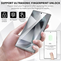 Protection d'écran en verre trempé 9H HD avec déverrouillage par empreinte digitale pour Samsung Galaxy S26 Ultra S25 EDGE S24 PLUS S23 S22