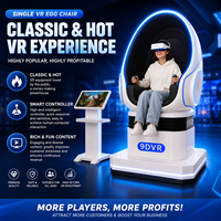 LeChen Chaise VR 9D d'intérieur, siège individuel, en métal et fibre de verre, vue à 360 degrés, plateforme de mouvement, 110/220V, réalité virtuelle