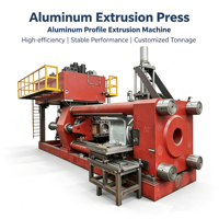 Machine d'extrusion d'aluminium 1250T à longue durée de vie, pour la production de billettes de 5 pouces et de barres d'aluminium de grande taille
