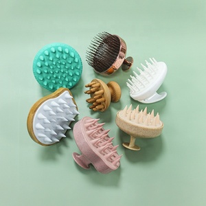 <span class=keywords><strong>Amazon</strong></span>-cepillo de masaje para el crecimiento del cabello, masajeador de cuero cabelludo de silicona Abs resistente al agua, champú de baño - Product Image 5