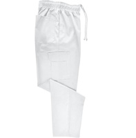 Pantalon de chef ample pour homme, vêtements de travail pour la restauration, rayé, uniforme de cuisine, pantalon de cuisinier pour homme, bas de chef, maxi M-5XL