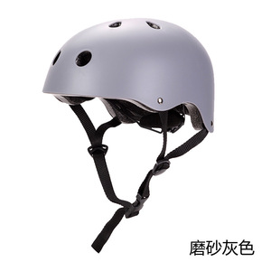 Casque de cyclisme réglable, couleur unie bleue, protection de la tête unisexe pour adultes - Product Image 3