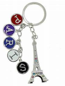 <span class=keywords><strong>Llavero</strong></span> de Metal de Aleación Personalizado al por Mayor con Diseño de la <span class=keywords><strong>Torre</strong></span> <span class=keywords><strong>Eiffel</strong></span> de París, con Grabado en Relieve, Recuerdo Francés - Product Image 5