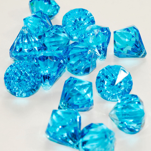 Perline sfaccettate a goccia in acrilico con diamante nero per il fornitore del partito - Product Image 2