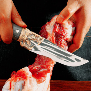 Butcher's <b>knife</b>, sharp kitchen <b>knife</b>, dragon head copper-tipped chopping <b>knife</b>, chef's <b>boning</b> <b>knife</b>, traveling <b>knife</b>, household - Product Image 4