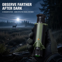 Monoculaire numérique de vision nocturne 5x infrarouge HD portable étanche avec détection à 500 m pour la chasse, l'observation nocturne et la faune