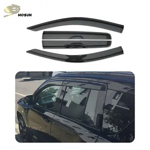 MOSUN PMMA Sun Rain Guard Window Visor For Jeep Compass 2007-2017 Injection Rain Shield Window Deflector Vent Shade