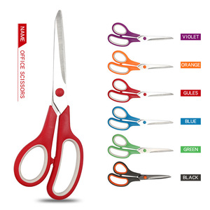 Customized Stainless Steel Blade Scissors Smooth DIY for Household Office Student Tailor-Metal <b>Rubber</b> <b>Plastic</b> Stationery - Product Image 5
