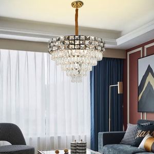 Lámparas de Techo Modernas de Hierro Decorativas con LED Grandes para Sala de Estar de Hotel, Lámparas de Cristal de Lujo y Lámparas Colgantes CM1008 - Product Image 3
