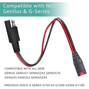 Câble de connexion d'alimentation <span class=keywords><strong>NOCO</strong></span> <span class=keywords><strong>Genius</strong></span> 5 GC009 14AWG en cuivre pur PVC IP67 avec adaptateur de connecteur - Product Image 2
