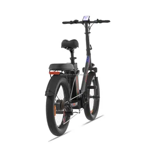 Toptan fiyat off-road 20 'yağ lastik katlanabilir elektrikli bisiklet katlanabilir elektrikli bisiklet