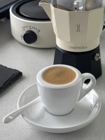 Prix de gros d'usine Tasses à espresso latte italiennes blanches épaisses 60ML 70ML Tasses à café en porcelaine blanche et soucoupes Ensembles de tasses