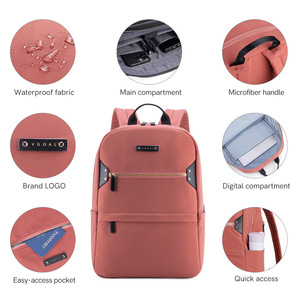 Kingsons <b>Laptop</b> <b>Backpack</b> Water Resistant Large Capacity Unisex School Bag With <b>Laptop</b> Compartment Solid Color - Product Image 4