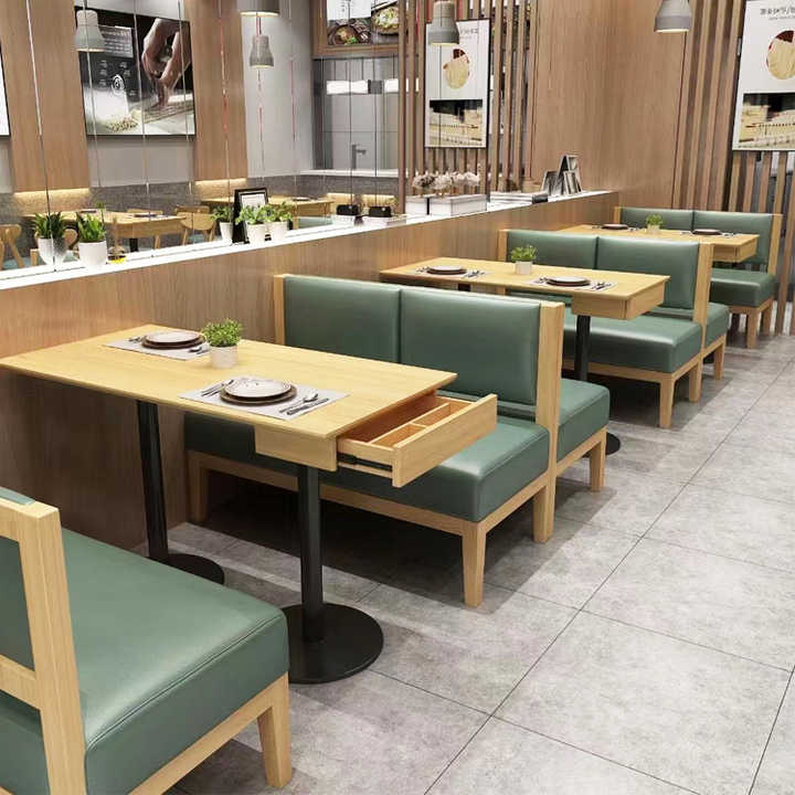 Custom Design Modern Cafe Bench Seating for Restaurants