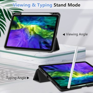 Funda Magnética para <span class=keywords><strong>iPad</strong></span> 2026 JUNCHI, Compatible con <span class=keywords><strong>Air</strong></span> 4/5 de 10.9 Pulgadas, Material TPU+PU, con Soporte para Lápiz y Protector de Lente, Diseño Delgado - Product Image 3