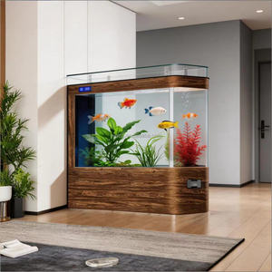 <span class=keywords><strong>Acquario</strong></span> di Lusso per Soggiorno, Nuovo Modello di Medie-Grandi Dimensioni, in <span class=keywords><strong>Vetro</strong></span> Curvo, Autoportante o da Parete, Senza Cambio d'Acqua, 137 Galloni - Product Image 3