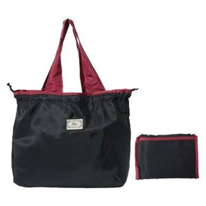 Eco-friendly Recycled <b>Large</b> Polyester Tote Bag Zipper Closure Screen Printed Modern Fashionable Foldable Waterproof Supermarket - Product Image 1