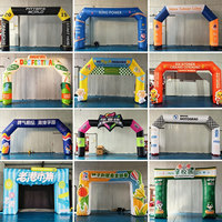 Arco Iris Inflable Personalizado de 8m con Pancarta de Tela Oxford Resistente al Agua, Fácil de Instalar, para Jardín de Niños, Escuela, Eventos Infantiles y Fiestas