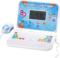 Tableta Educativa Bilingüe Inglés-Árabe para Niños, Máquina de Lectura, Pantalla LED, Plástico ABS, Funciona con Batería