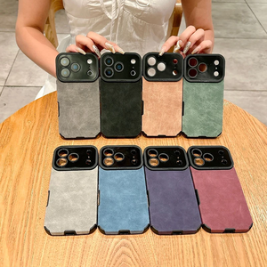 เคสโทรศัพท์หนัง PU ขนฟูสัมผัสนุ่มหรูหรา ป้องกันแรงกระแทก สำหรับ iPhone 17 18 Pro Max 16 15 14 13 12 11 พร้อมป้องกันเลนส์กล้อง - Product Image 2