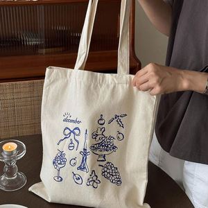 Sac de shopping en toile de coton naturel biodégradable, sac fourre-tout en toile durable avec poignée pour le shopping - Product Image 4