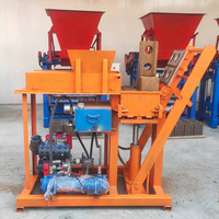 Machine manuelle de fabrication de briques de terre stabilisées, blocs ciment-argile pour murs de soutènement et bâtiments résidentiels