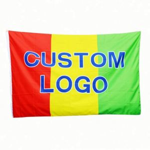 High Quality Wholesale 150D Polyester Flying Customized Logo Printing 3*5ft Custom <b>Flags</b> - Product Image 1