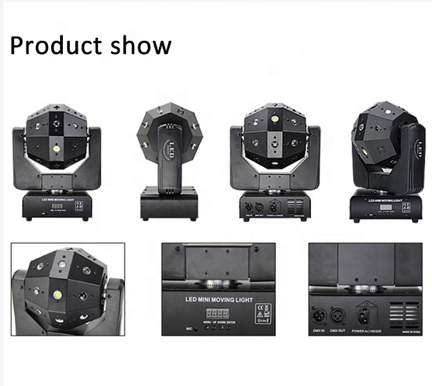 ムービングライト ディスコライト 120W LED 3in1 日本コンセント対応 DJ ライト 150W DMX LED ムービング ヘッド ライト - KIMU