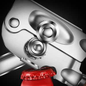 Nuevo Abrelatas Manual Multifuncional de Acero Inoxidable al por Mayor, Adecuado para Botellas de Cerveza Enlatadas, con Madera de Flor de Durazno - Product Image 3