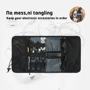 Organisateur électronique, pochette pour câbles, chargeur de voyage, accessoires pour téléphone, sac organisateur, étui de transport pour câbles USB - Product Image 4