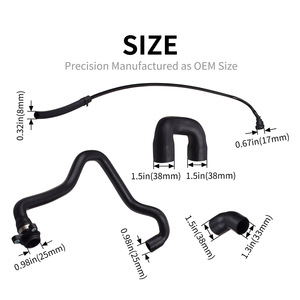 <b>Radiator</b> Coolant Hose Kit 7 Hoses For Bmw E90 128i 328i 2007 2011 Replacement Repair - Product Image 4