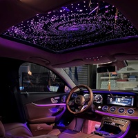 Film Étoilé Panoramique pour Toit de Voiture, Lumière d'Ambiance Intérieure Décorative pour Remodelage Automobile, Effet Ciel Étoilé Complet