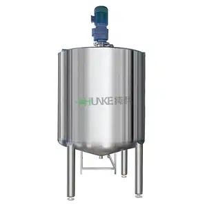 500 liter stainless steel honey mixing tank juice sugar double jacketed blending tank mixer with agitator