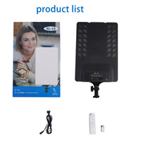 Lampe vidéo LED 70W à panneau plat avec télécommande, panneau d'éclairage pour photographie en studio