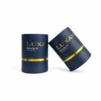 Tube en papier biodégradable écologique personnalisé pour l'emballage de flacons d'huiles essentielles et de parfums, conteneur rond en kraft