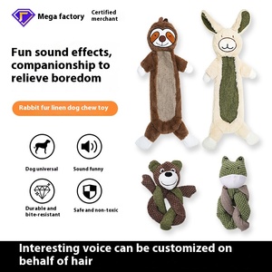 Cho Amazon Pet Chew Đồ Chơi Bền Thỏ Sang Trọng Cho Trung Bình Đến Lớn Chó Cắn Kháng Không-Throtten Tự Niềm Vui & Sự Buồn Chán - Product Image 3