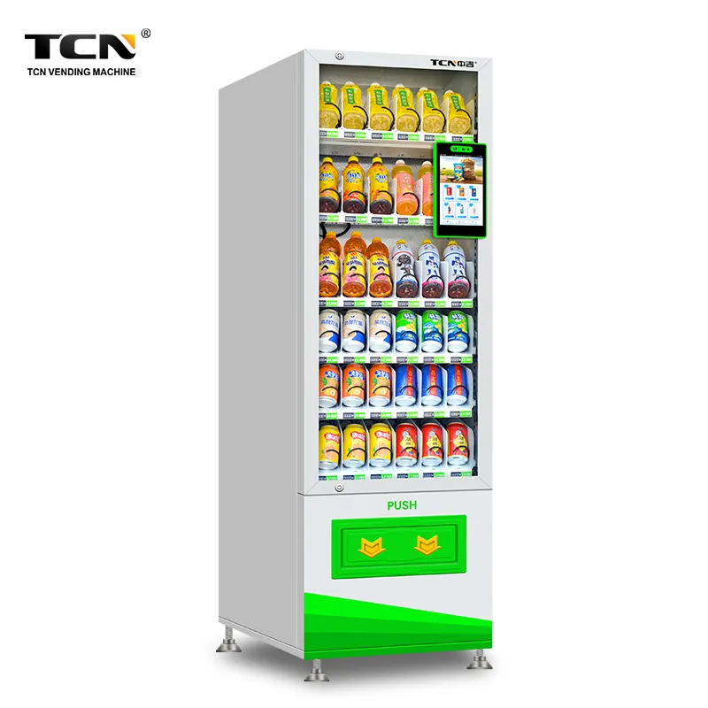 TCN Vending Machine Small Business Machine Ideas Slim Cashless Vending Machine With QR code For Southeast Asia