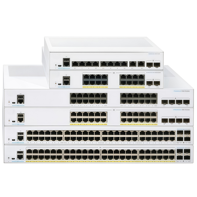 CBS250-48P-4G 48 Port Gigabit AF POE Switch 4 Gigabit SFP Upstream 1U Rack Lightweight Layer 3 Web Management Switch