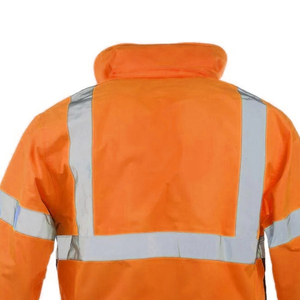 High Visibility Reflective <b>Jacket</b> ANSI Class 2 Safety Workwear for Outdoor <b>Workers</b> - Product Image 4