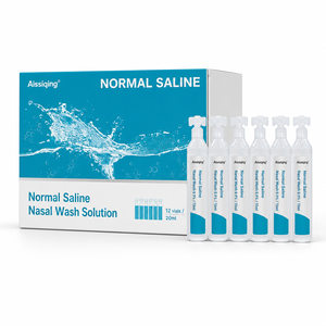 Solution <span class=keywords><strong>de</strong></span> lavage nasal au sel normal pour enfants et adultes, soulage la congestion nasale, la sécheresse et les allergies - Product Image 1