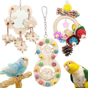 Eco-Friendly 8-Shaped Rattan Bird Cage Accessories Pine Cone Bite Puzzle for <strong>Parrots</strong> Chew <strong>Toys</strong> for Pets - Product Image 6