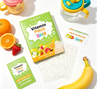 HODAF Patchs Multivitaminés pour Enfants Formule Douce Scientifiquement Évaluée R&D et Production à Grande Échelle par Usine Professionnelle Prise en Charge OEM/ODM