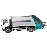 Camion de compression des déchets de 8 m³ produit en usine, châssis léger DFAC pour les travaux d'assainissement urbain