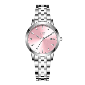 Reloj de Pulsera Elegante para Mujer, con Correa de Acero Inoxidable, Cristal Mineral, Resistente al Agua 3ATM, Movimiento de Cuarzo - Product Image 3